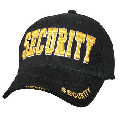 Black w/Gold Security Deluxe Low Profile Insignia Cap