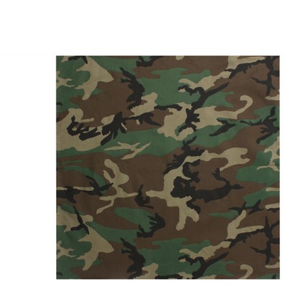 22" Woodland Camouflage Bandana