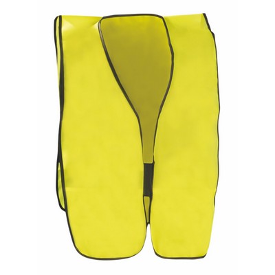 High Visibility Non ANSI Solid Vest - Not ANSI compliant for traffic safety