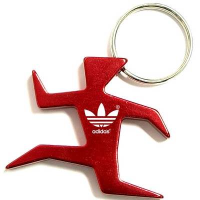 Runner Shape Bottle Opener w/Key Chain