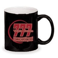 11 Oz. Two Tone C-Handle Mug (Black/White)