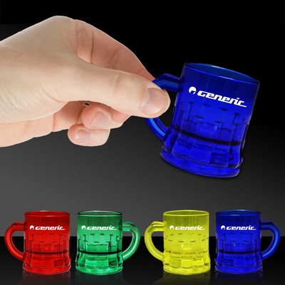 1 Oz. Assorted Color Mug Shaped Mini Shot Glasses