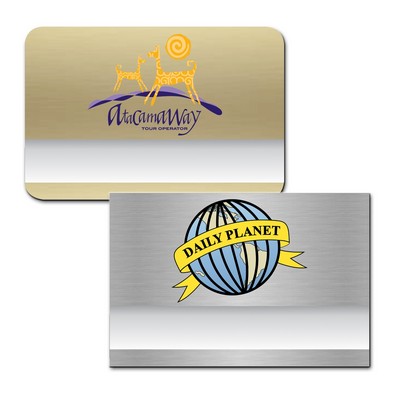 Orion Metallic Window Plastic Name Badge (2"x3")