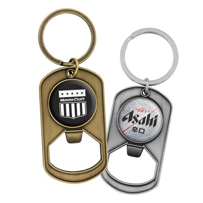 Dog Tag Keytag with Bottle Opener