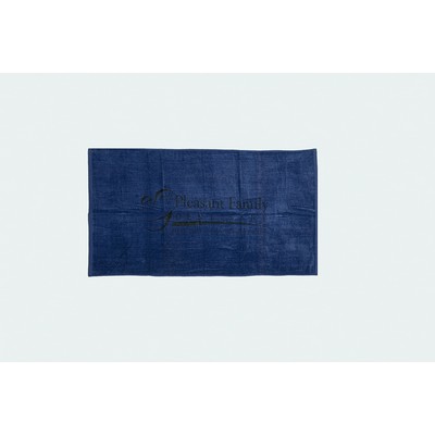 Velour Beach Towel (28" x 58") Navy (Printed)