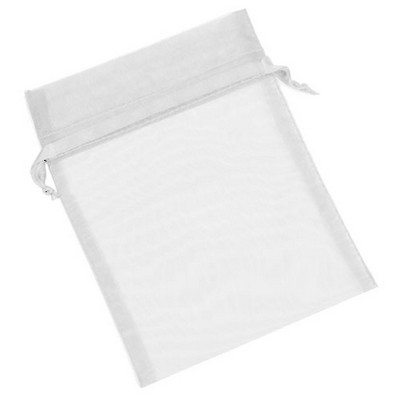 Organza Sheer Nylon Mesh Bag w/ Satin Ribbon (10"x12")