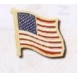 Stock Patriotic Flag Lapel Pin