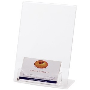 Styrene Frame w/Business Card Pocket (5"x7")