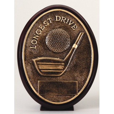 "Longest Drive" Resin Plate - 5-1/2" Tall