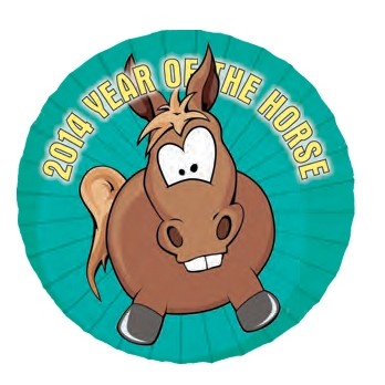 2014 Year of the Horse Promotional Strip Magnet (3 Square Inch)