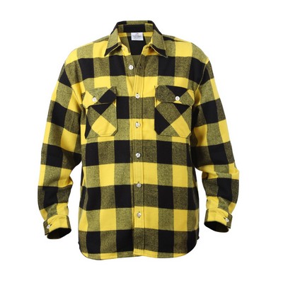 Yellow Extra Heavyweight Flannel Shirt (2XL, 3XL, 4XL)