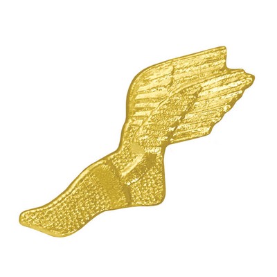 Winged Track Foot Chenille Lapel Pin