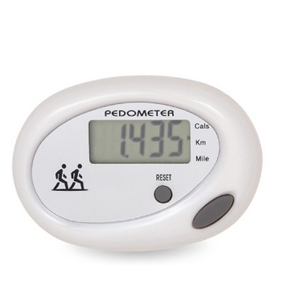 Oval 2 Button Pedometer/Step Counter