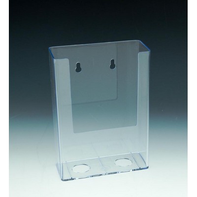 Wall Mount Brochure Holder for Trifold Literature (Up to 4.75" W)