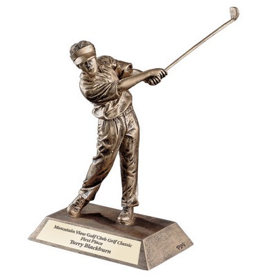 10" Male Golf in Gold