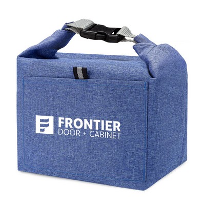 Insulated Lunch Cooler Bag w/ Exterior Pocket & Air Tight Seal