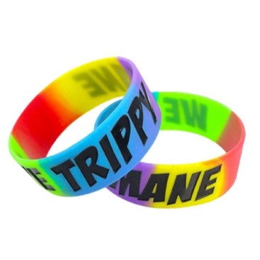 Custom 1" Segmented Silicone Wristband