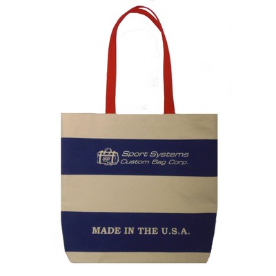 10 Oz. Cotton Double Bar Tote