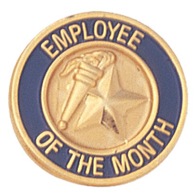 Employee of the Month Award Lapel Pins