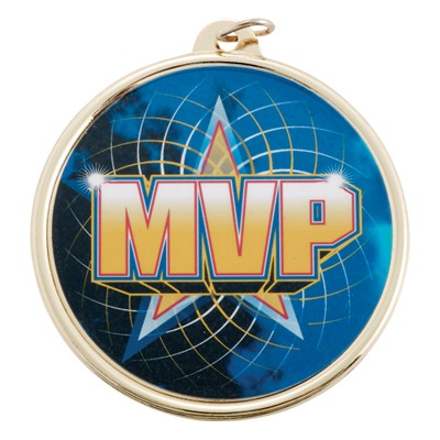 2¼" TM Series Sports Medal w/MVP Mylar Insert