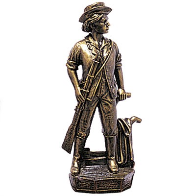 7½" Antique Minuteman Figure