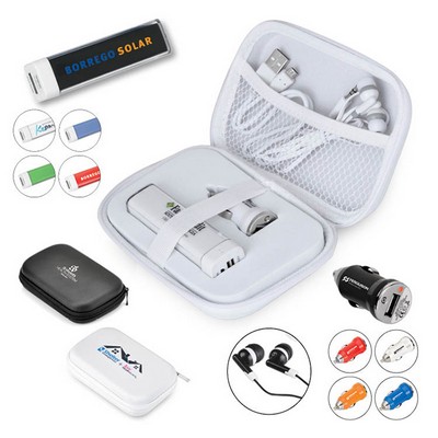 Modern Travel Tech w/Power Bank Charging Set