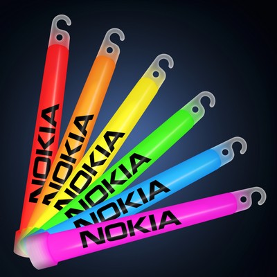 Promotional 6" Premium Assorted Glow Stick - Domestic Print