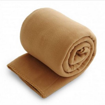 Fleece Throw Blanket - Camel (50"x60")