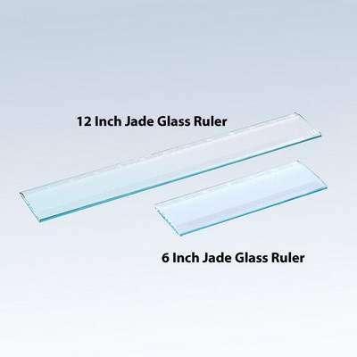 12 Inch Jade Glass Ruler