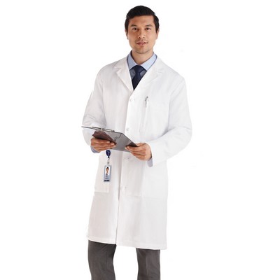 Meta® Men's 40" Knot Button Tablet Lab Coat