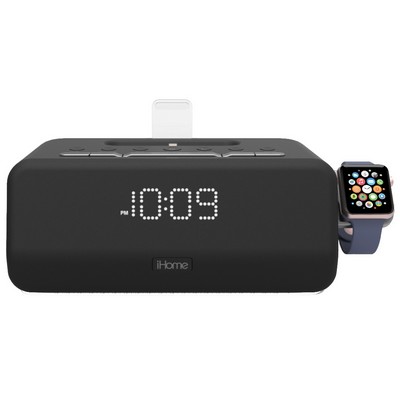 Bluetooth, Dual Alarm, Triple Charging FM Stereo Clock Radio w/ Lightning Dock