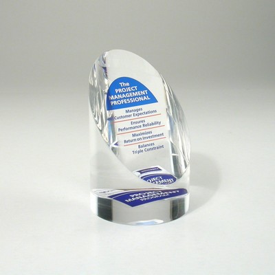 Cut Cylinder Lucite® Embedment Award (2 1/2" x 3 3/4")