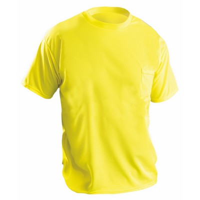 Non-ANSI Short Sleeve Wicking Birdseye T-Shirt w/Pocket