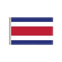 36"W x 24"H National Flag, Costa Rica, Single-Sided