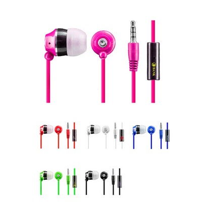 Stereo Earbuds with In-Line Mic