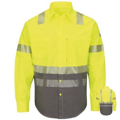 Bulwark® Men's Hi-Visibility Color-Black Uniform Shirt