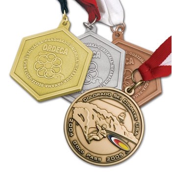 Die Struck Brass Medal (2 1/4"x3.5mm)