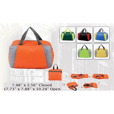 Compact Folding Duffle Bag-Gym-Tote