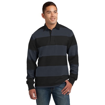 Sport-Tek® Men's Classic Long Sleeve Rugby Polo