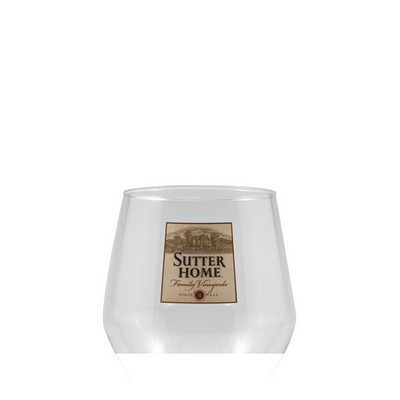 14 oz Clear Plastic Stemless Glass - Digital