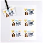 4" x 3" Zip Badge, Full-Color Imprint, Pack of 500 Inserts