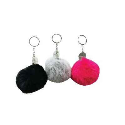 Pom Pom Fur Keychain