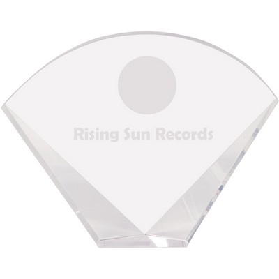 Crystal Facet Fan (8" x 6")