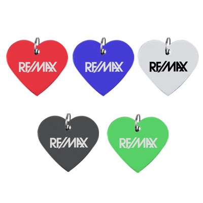 Heart Shaped Aluminum Key Holder & Dog Tag