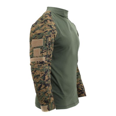 Woodland Digital Tactical Airsoft Combat Shirt (2X-Large)