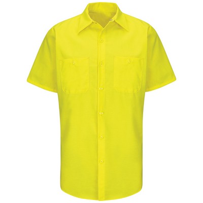 Red Kap Enhanced Visibility Short Sleeve Ripstop Workshirt