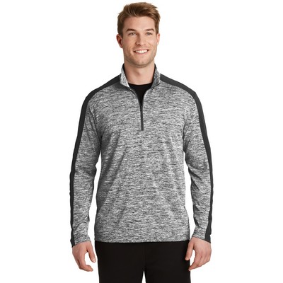 Sport-Tek® PosiCharge® Electric Heather Colorblock 1/4 Zip Pullover