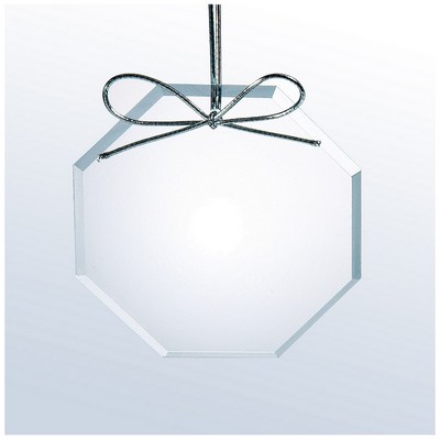 Starfire Glass Beveled Ornament, Octagon, 3-1/2"x3-1/2"