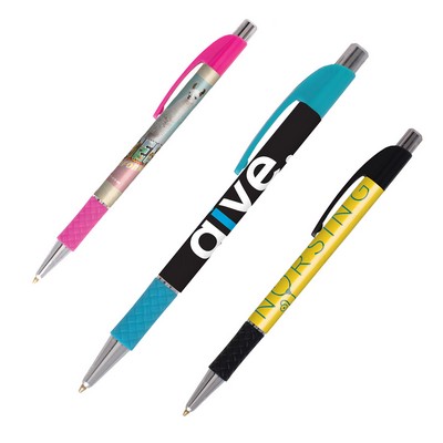 Top Flight Slim Plastic Pen (Full Color Imprint)