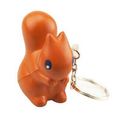 Stress Reliever Squirrel Keychain/ Squirrel Stress Ball Keychain / Squirrel Stress Reliver Keychain